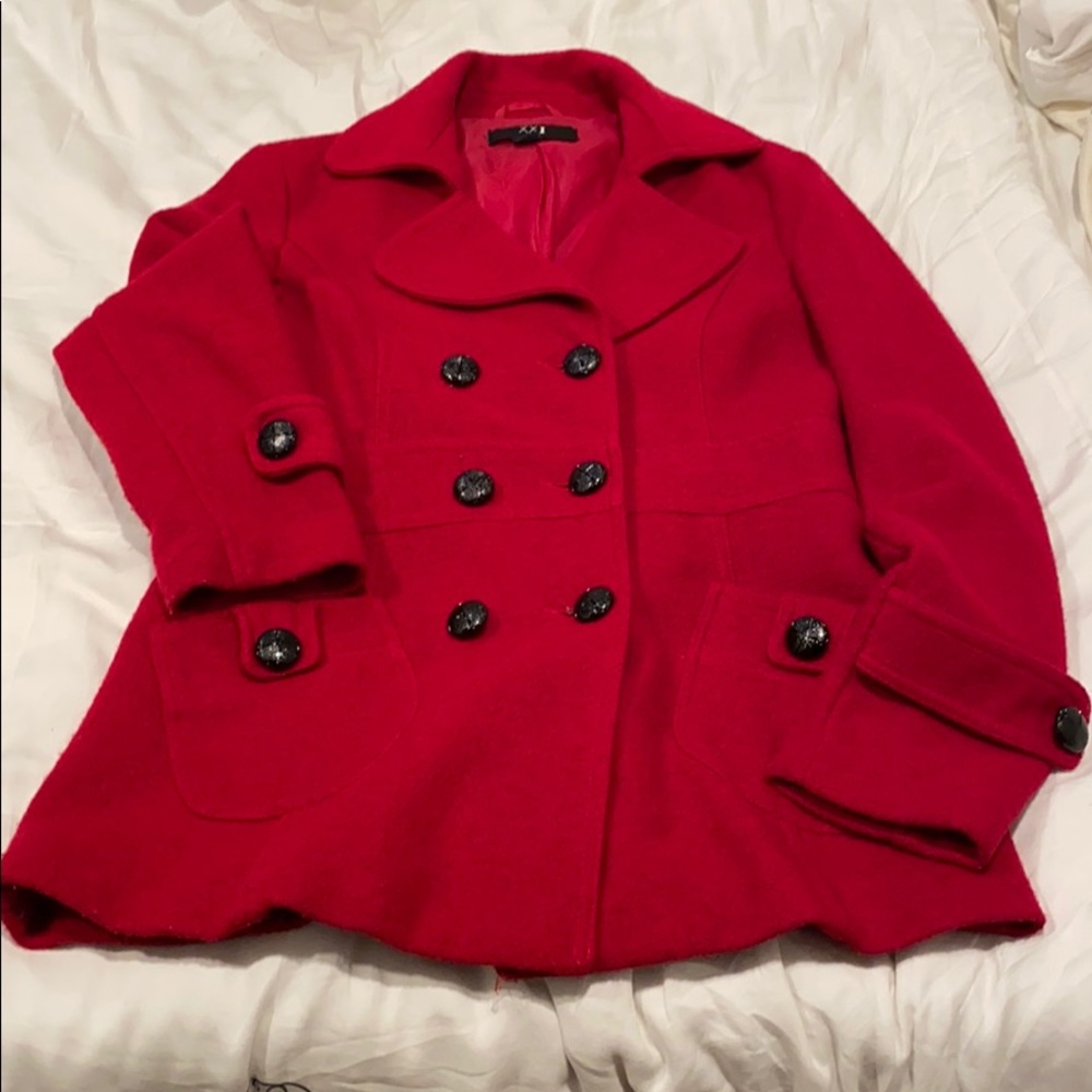 Red Pea Coat